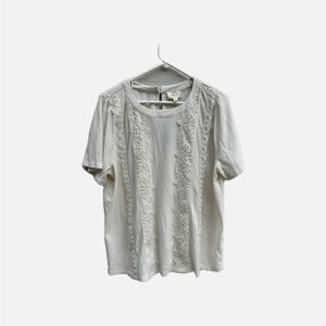 Perch by Blu Pepper Textured Cream Top